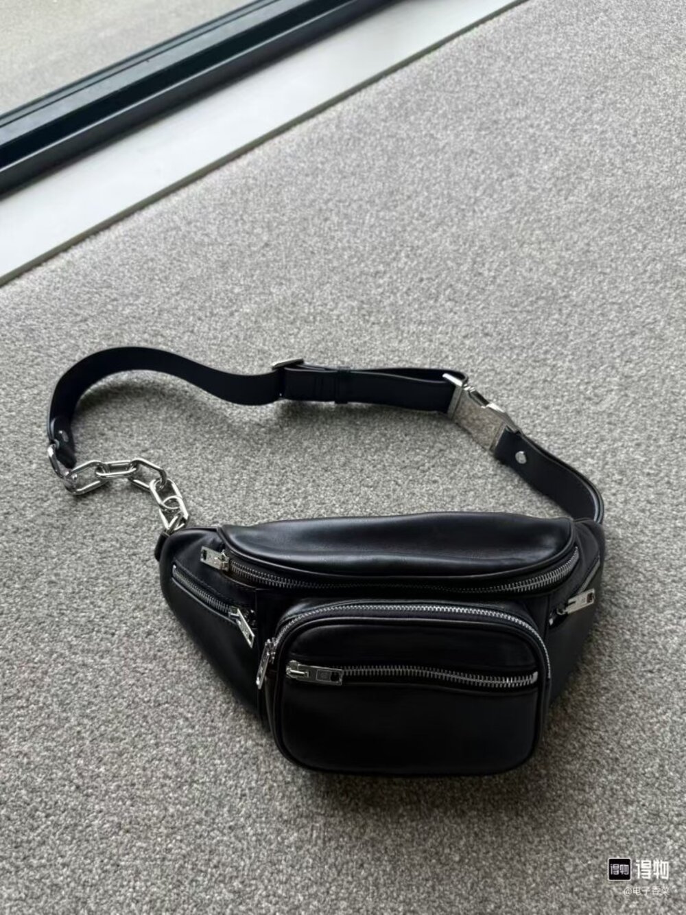 Alexander Wang's classic black waist bag